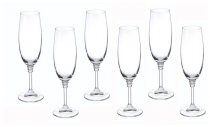 На фото Набор бокалов для шампанского Bohemia Olivia 190 мл 6 шт (40346/190)
